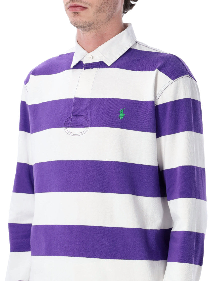 WhiteBlue Stripes Shirt Collar Polos 3