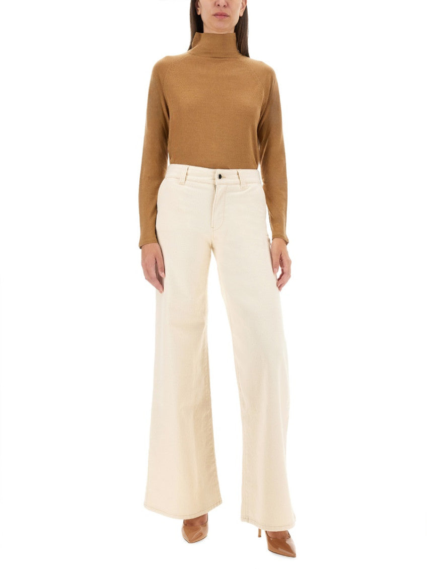 Brown Solid Turtle Neck Sweater 4