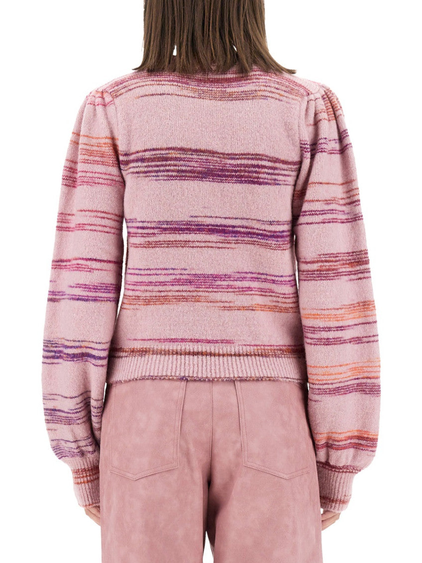 Pink Stripes Crew Neck Sweater 2