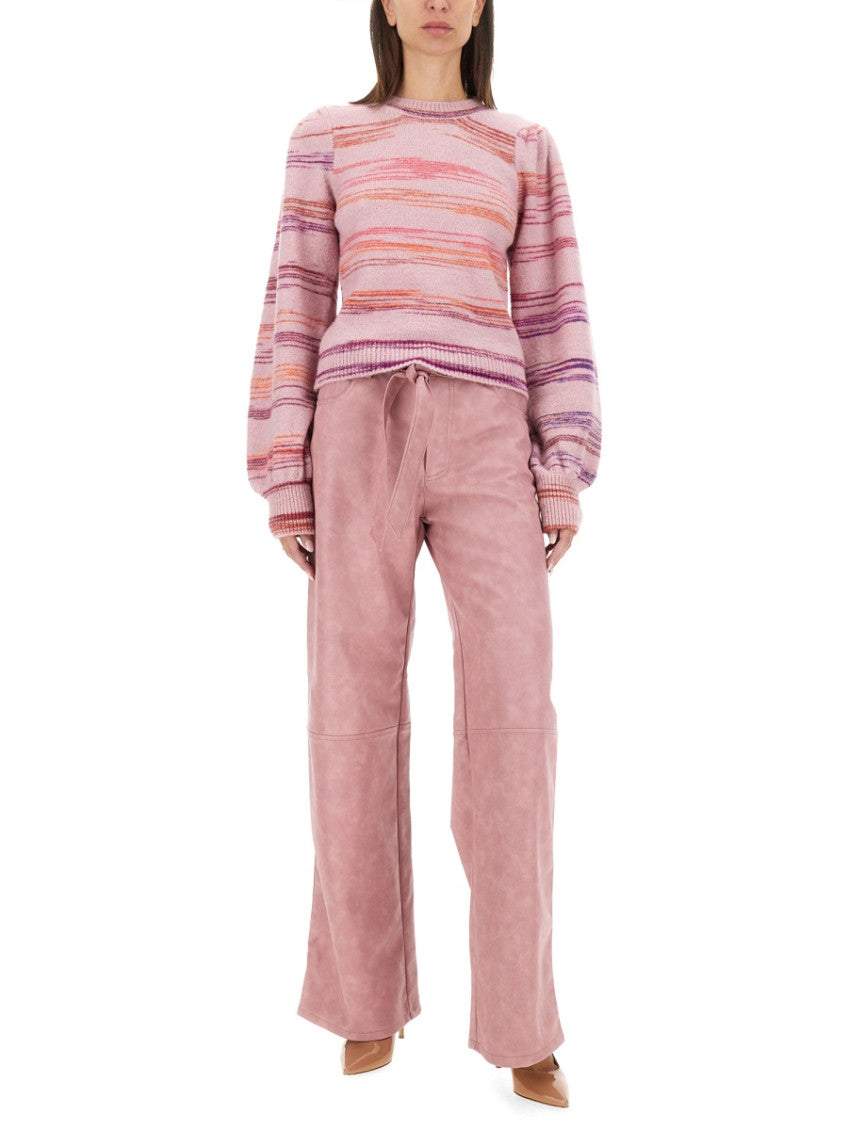 Pink Stripes Crew Neck Sweater 4