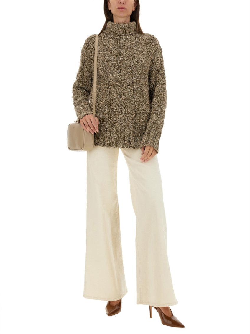 Brown Knitted Turtle Neck Sweater 4