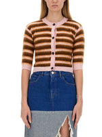 Multicolor Stripes Crew Neck Sweater 1