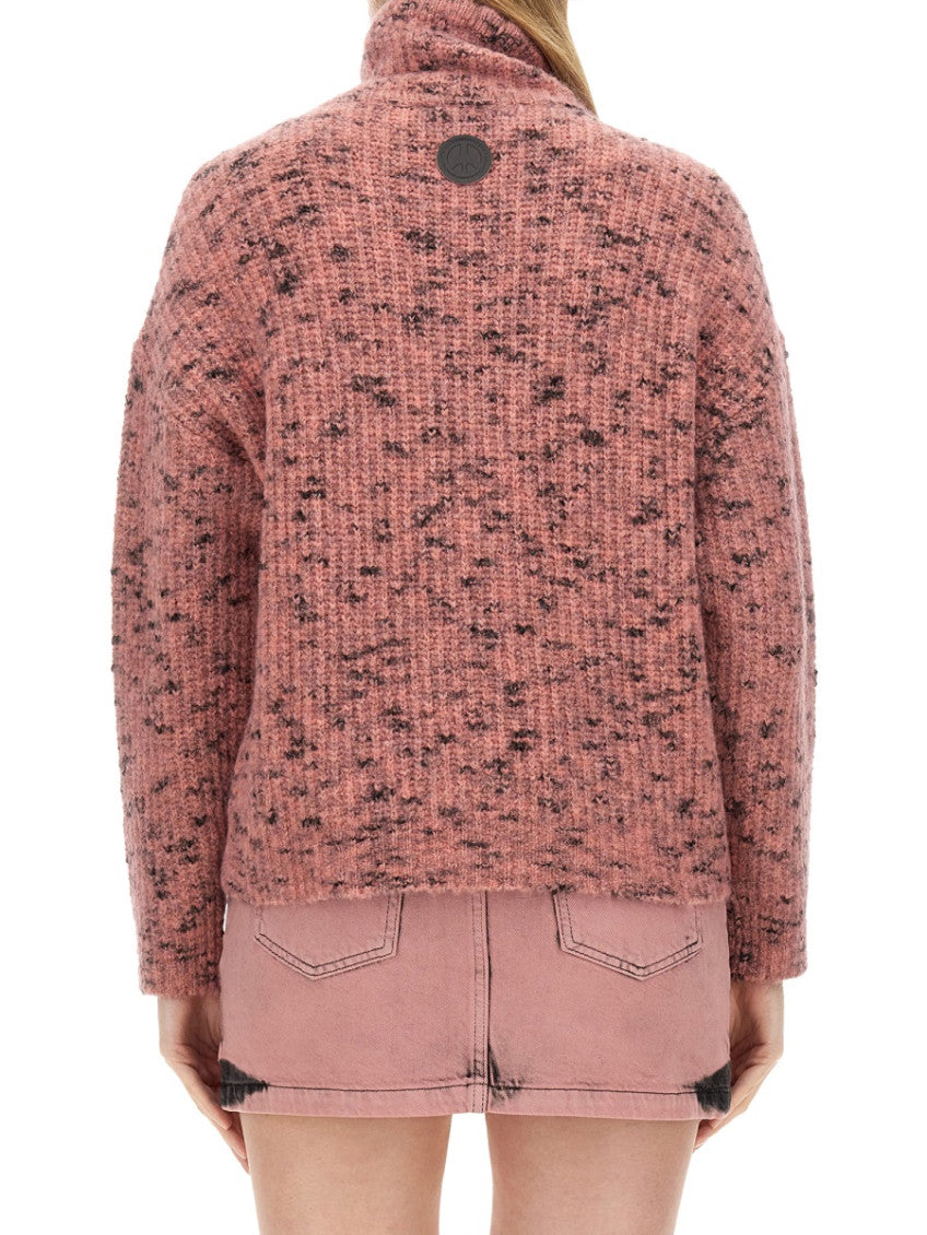 Pink Knitted Turtle Neck Sweater 2