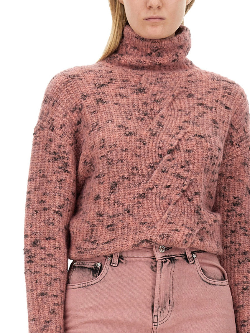 Pink Knitted Turtle Neck Sweater 3