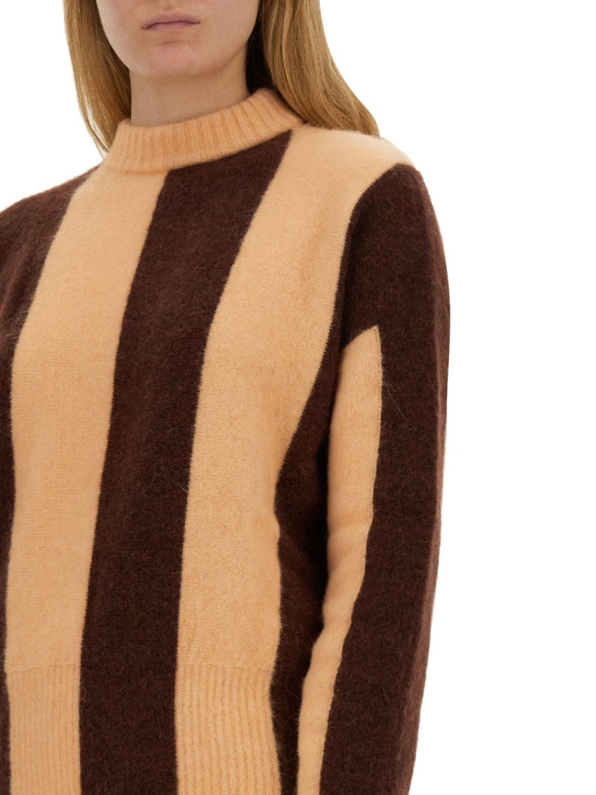 Multicolor Stripes Mock Collar Sweater 3