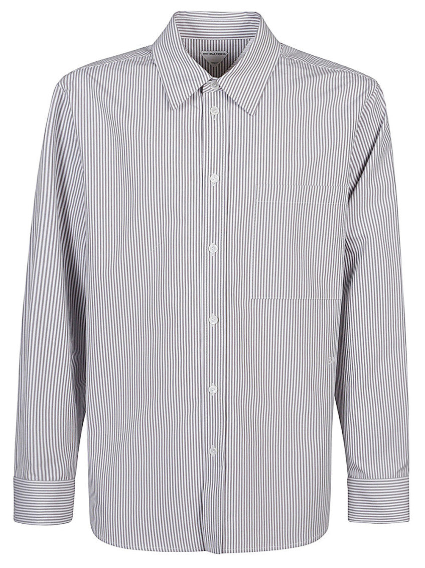 Grey Stripe Logo Shirt 1