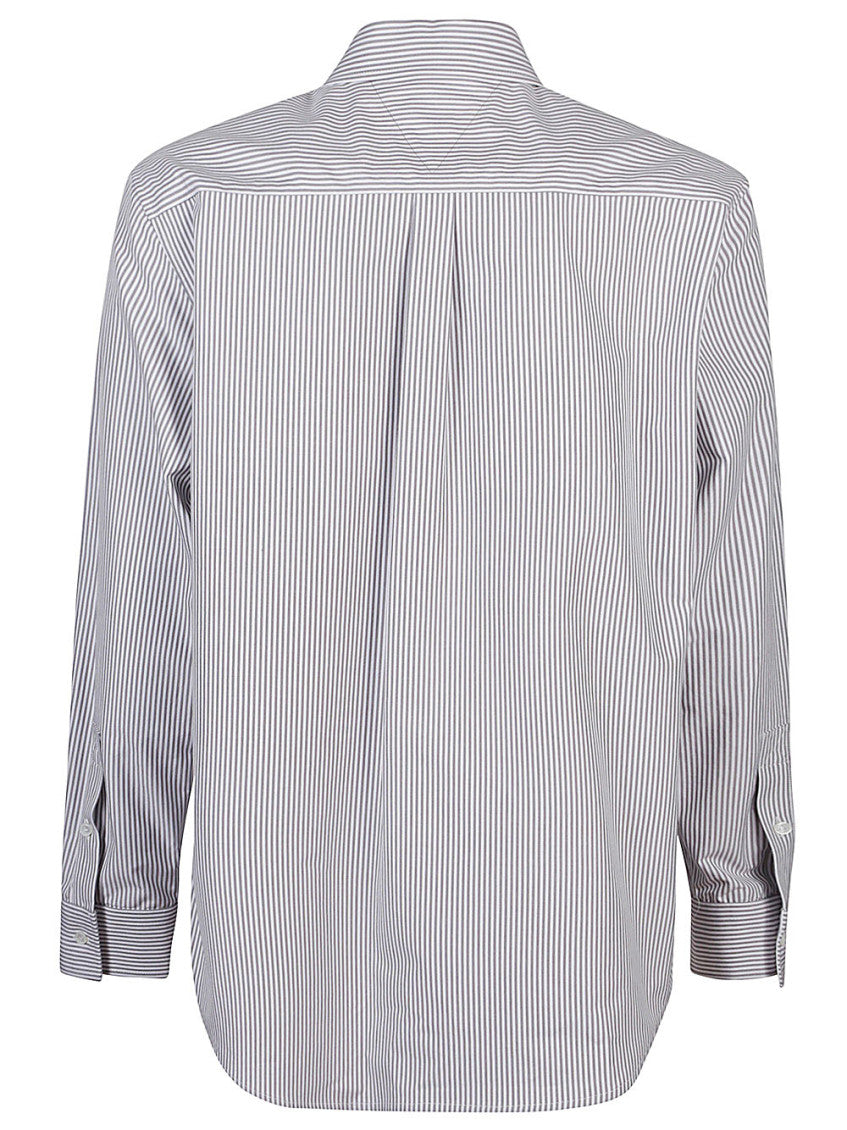 Grey Stripe Logo Shirt 2