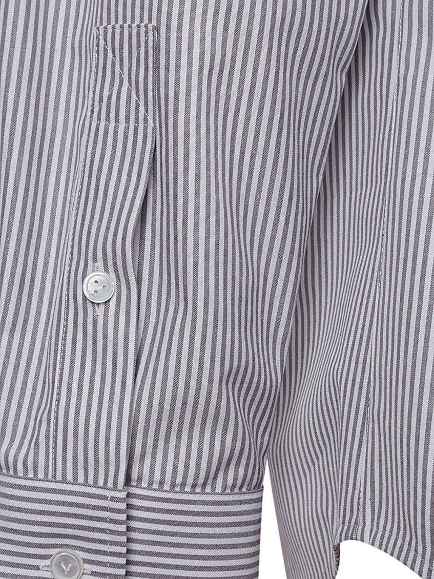 Grey Stripe Logo Shirt 3