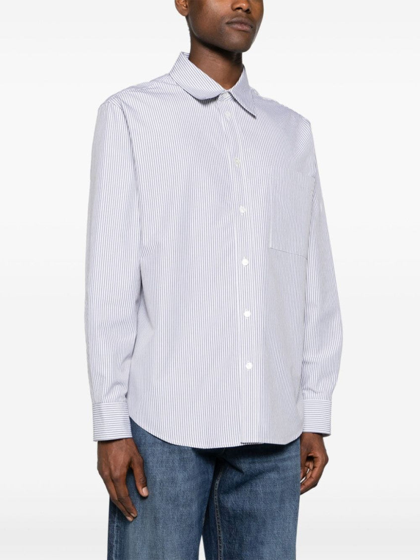 Grey Stripe Logo Shirt 4