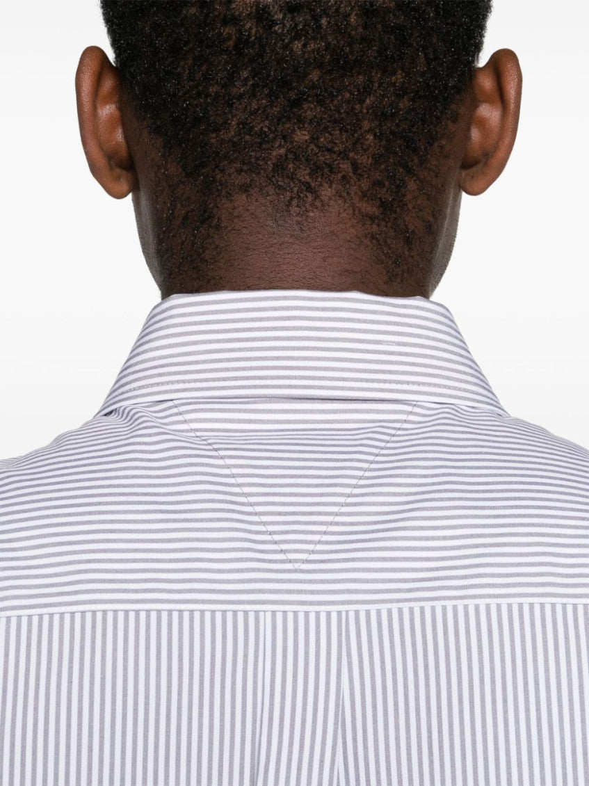 Grey Stripe Logo Shirt 5