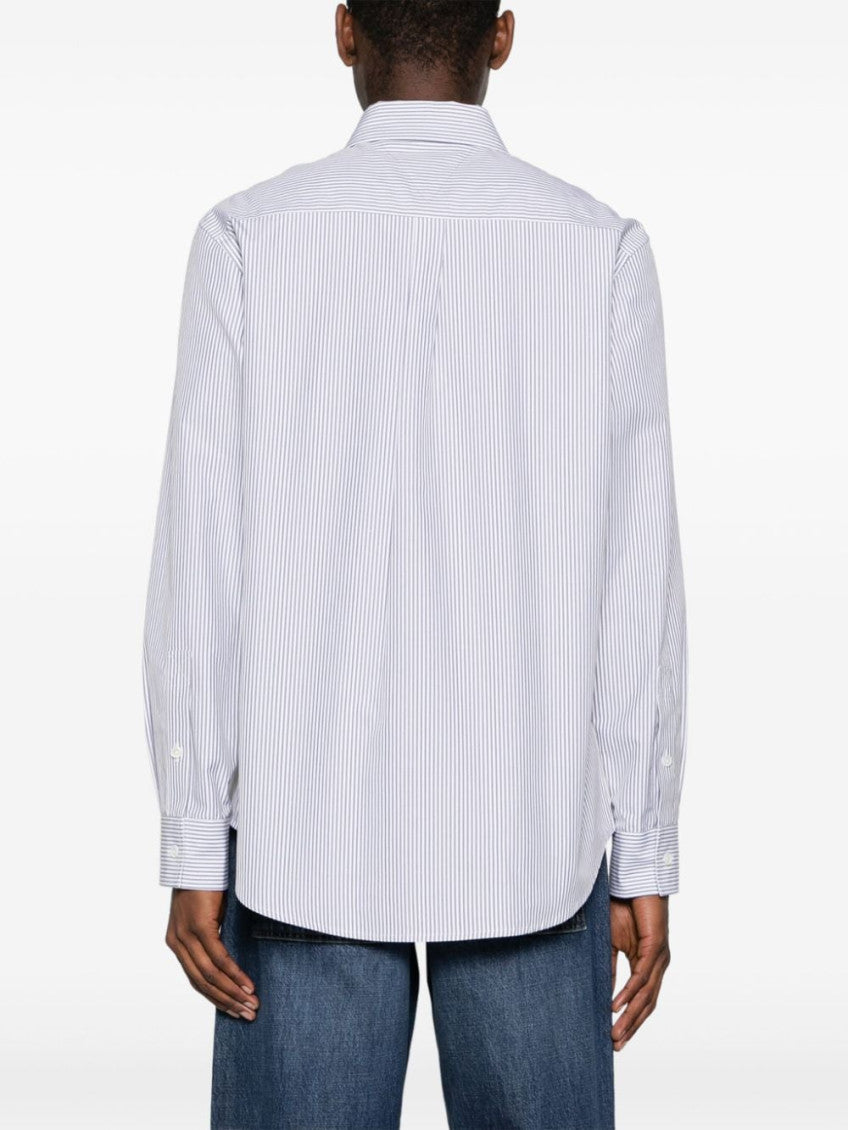 Grey Stripe Logo Shirt 6