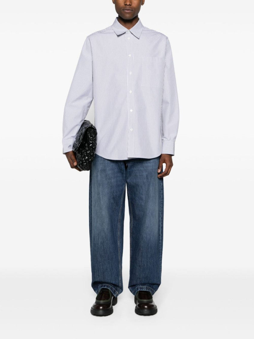 Grey Stripe Logo Shirt 7