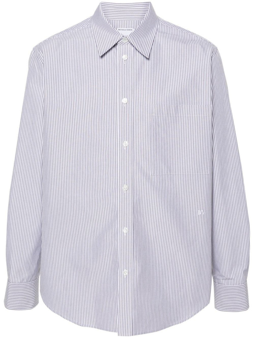 Grey Stripe Logo Shirt 8