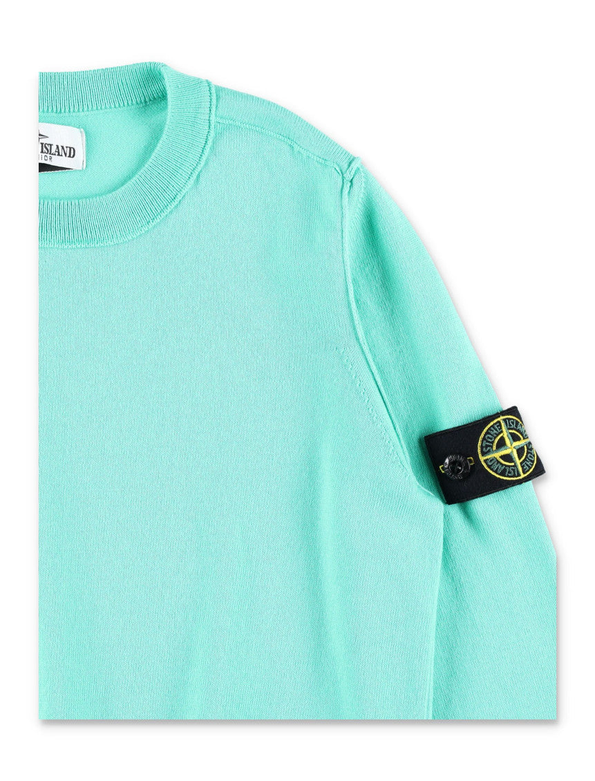 Boys Turquoise Knit Sweatshirt 3