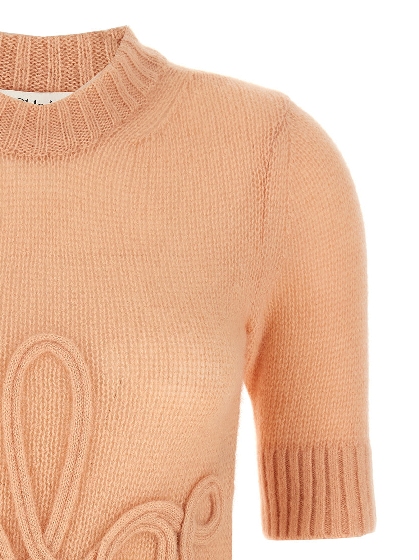 Pink Logo Wool Jumper 3