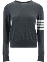 Grey 4-Bar Merino Jumper 1