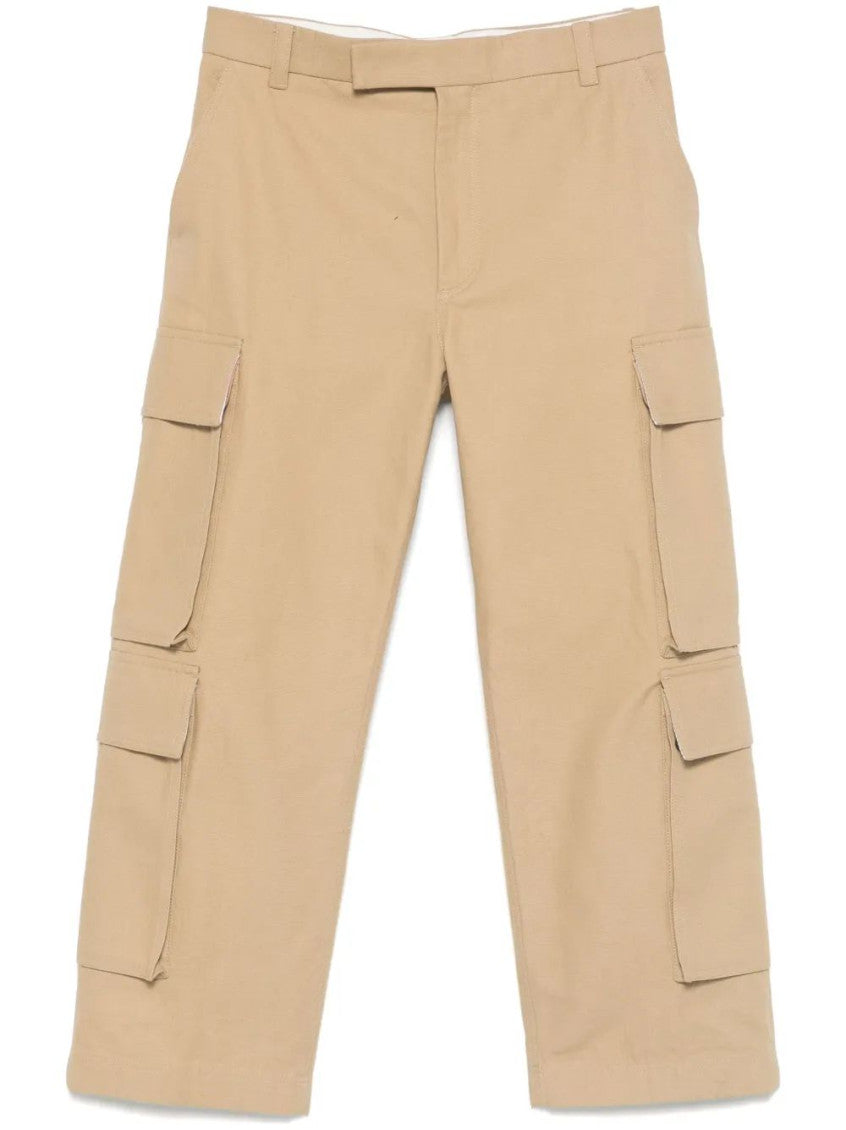 Beige Utility Chino Cargo Trouser 2