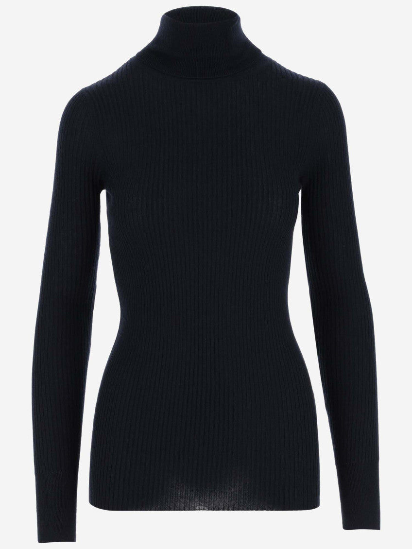 Blue Turtleneck Pullover 1