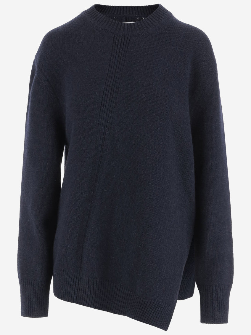 Royal Blue Asymmetrical Sweater 1