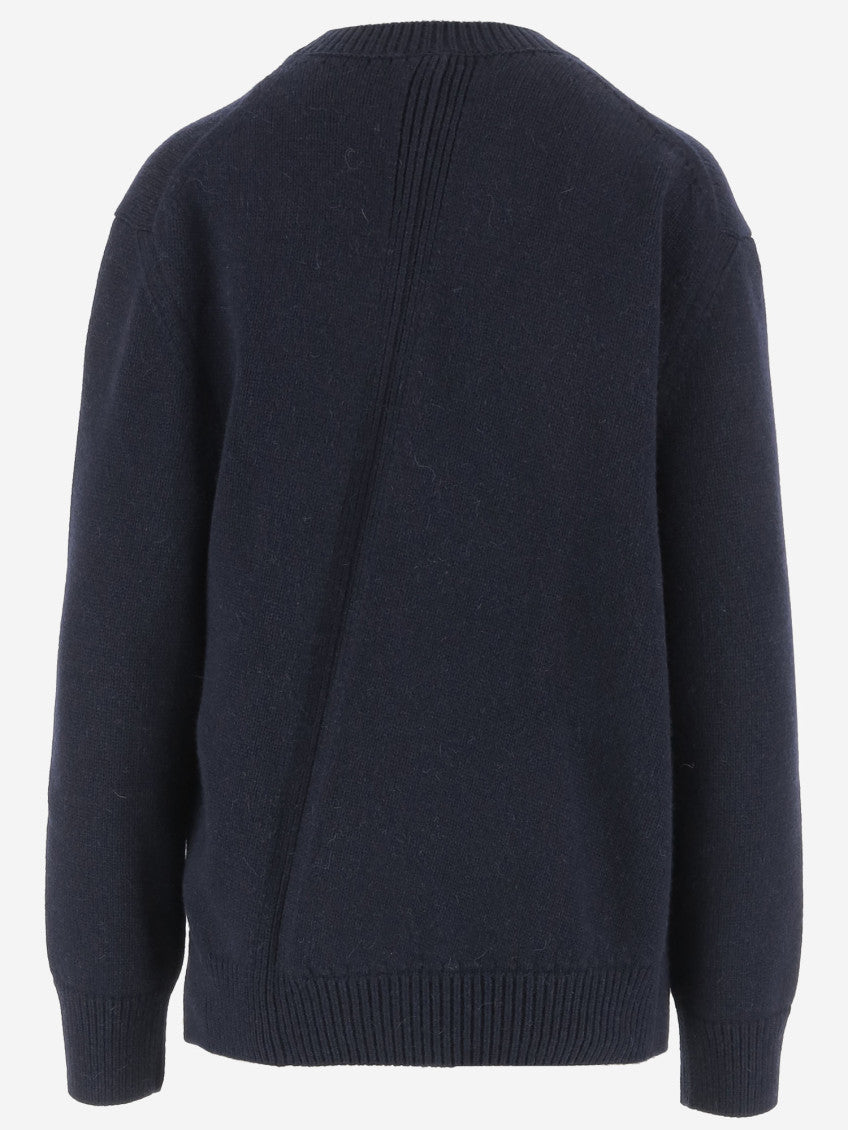 Royal Blue Asymmetrical Sweater 2
