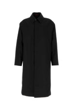 Black wool overcoat 1