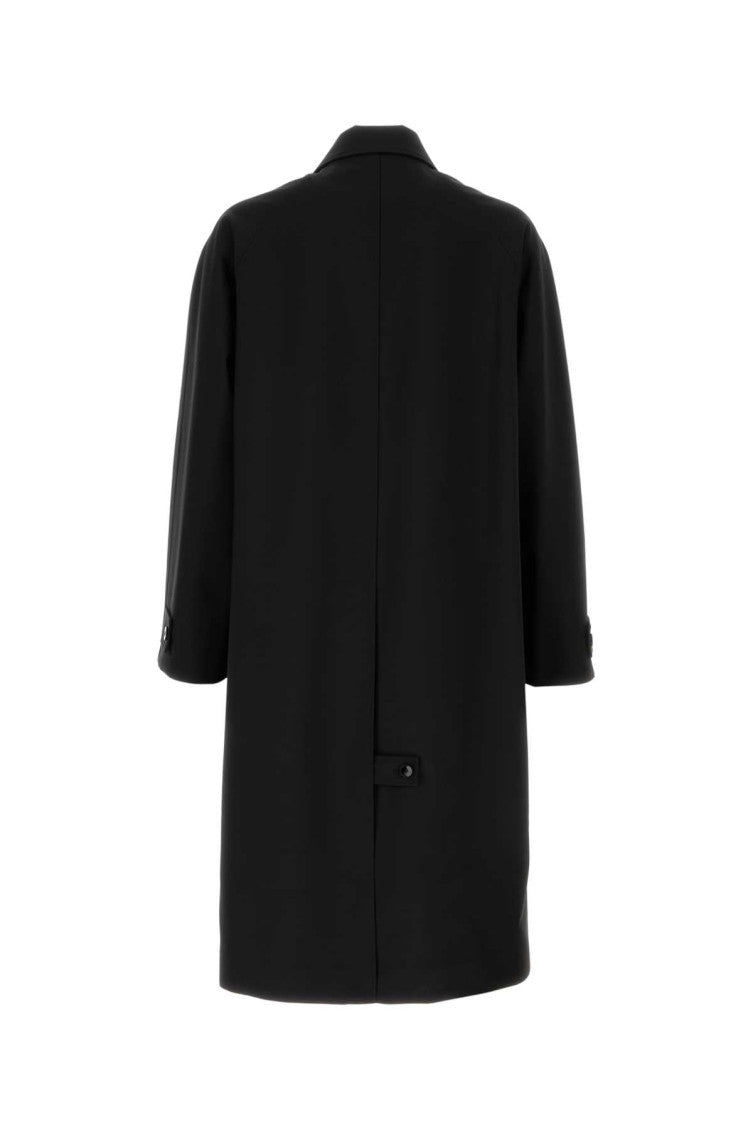 Black wool overcoat 2