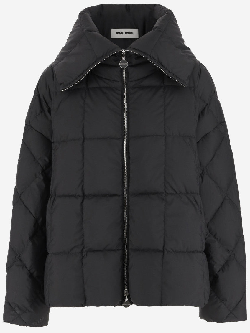 Black Nylon Padded Down Jacket 1