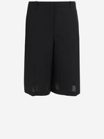 Black Wool  Short Pants 1