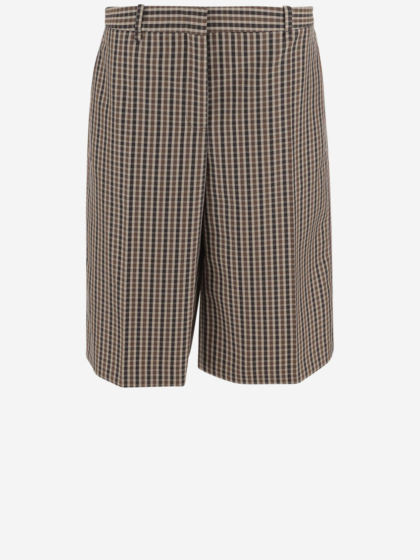 Multicolor Wool Short Pants 1
