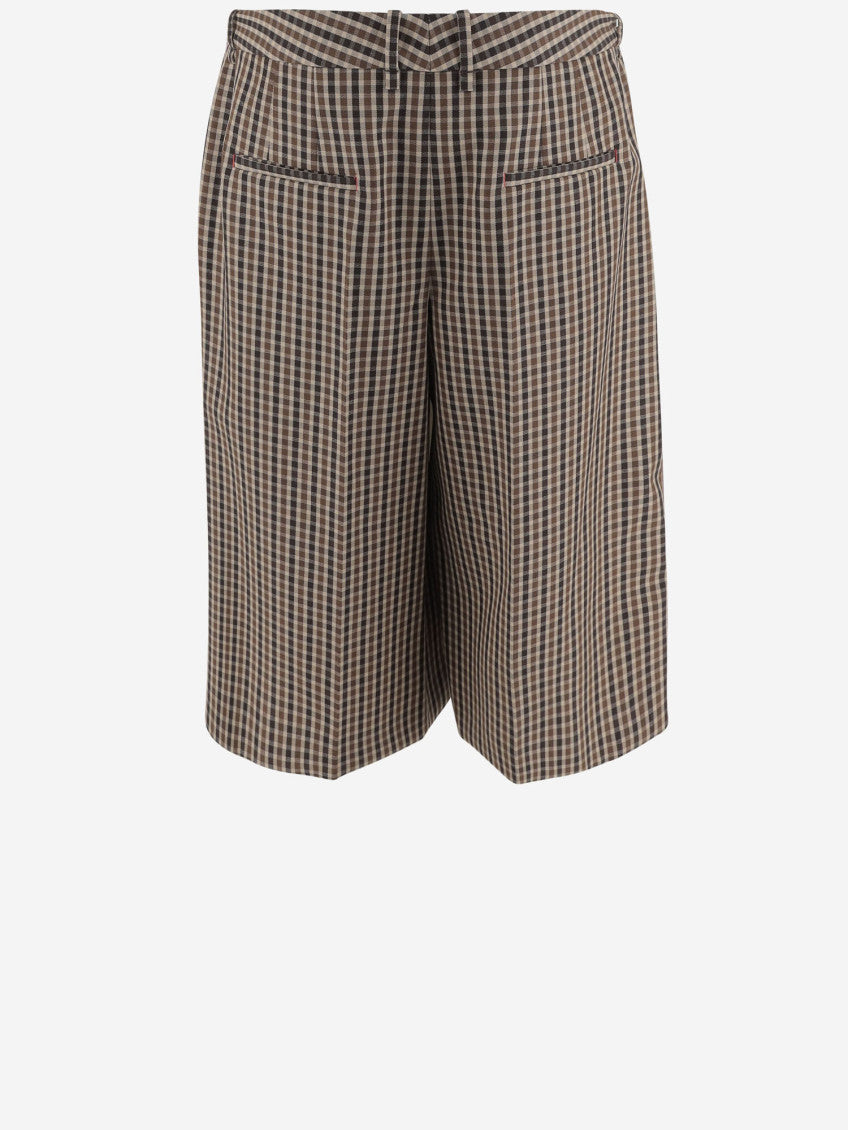 Multicolor Wool Short Pants 2