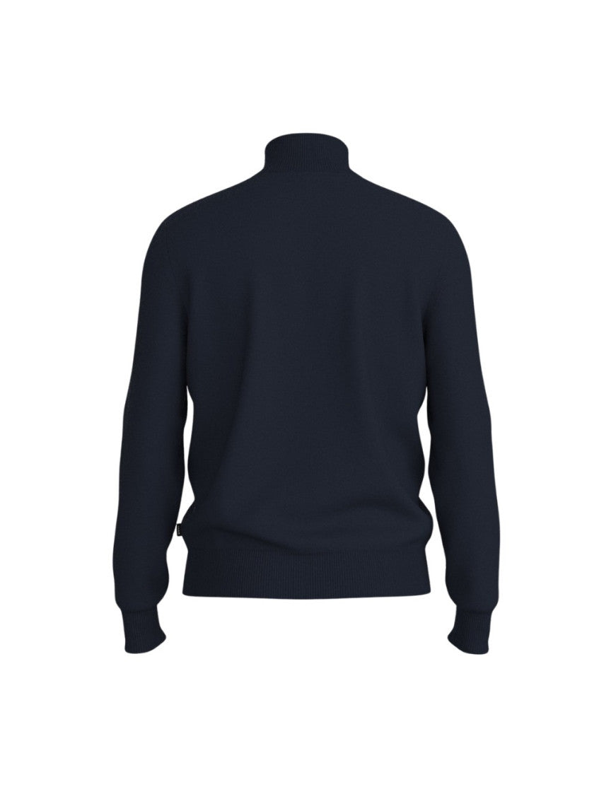 Navy Blue Zip Up Cardigan 2