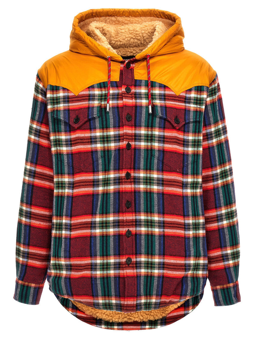 Multicolor Hood Shirt Jacket 1