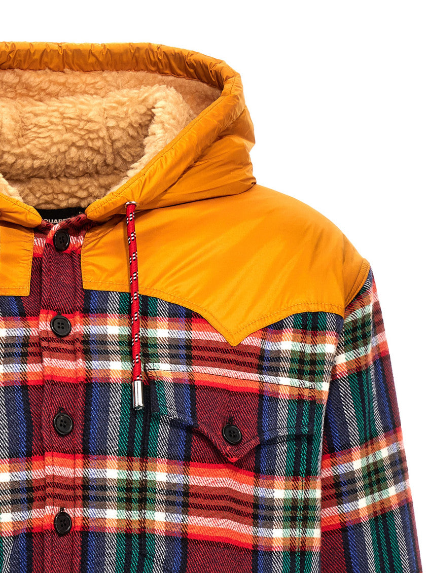 Multicolor Hood Shirt Jacket 3