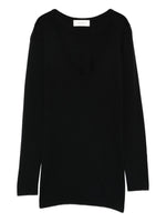 Black Scoop Neck Sweater 1