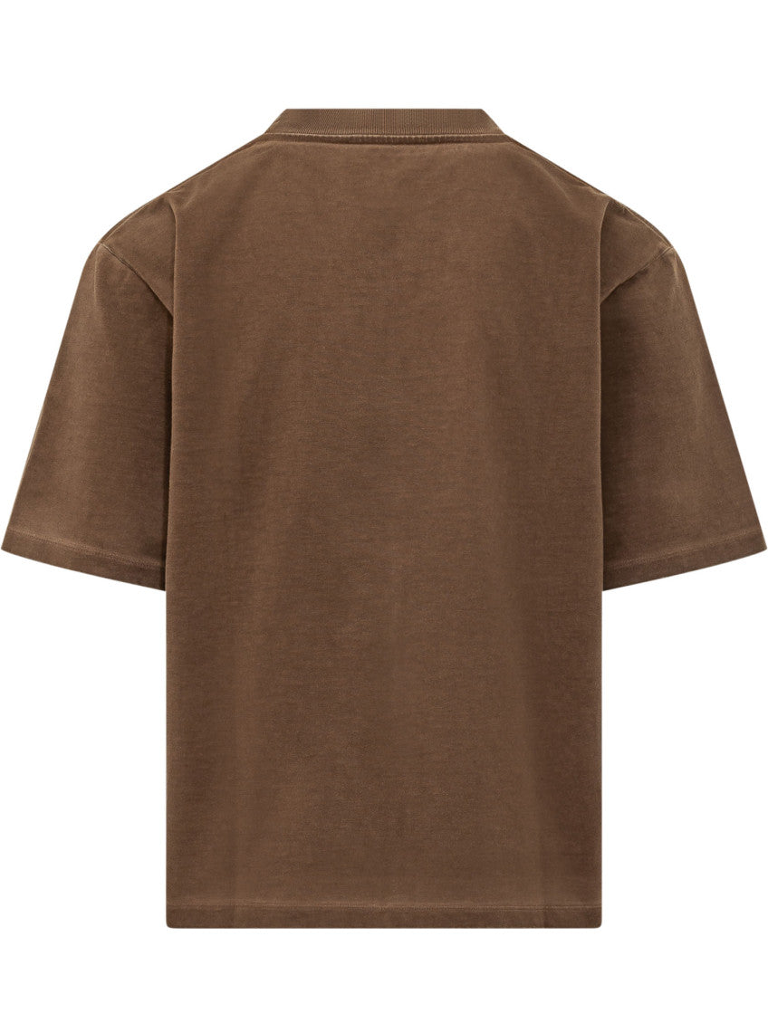 Brown Crew Neck T-Shirt 2