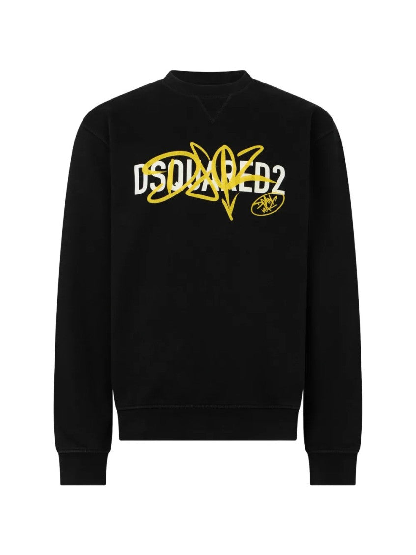 Black Crew Neck Sweatshirt 1