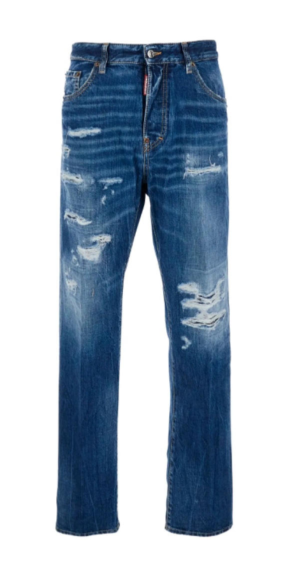Blue Mid Rise Jeans 1