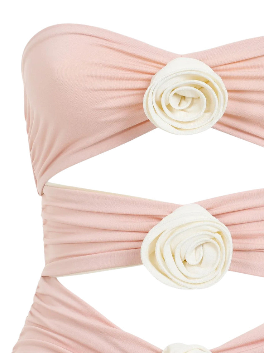 Pink Embellished Swimwear 3