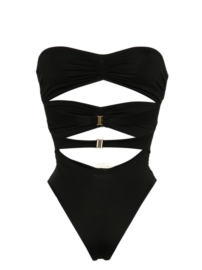 Black Embellished Swimwear 2