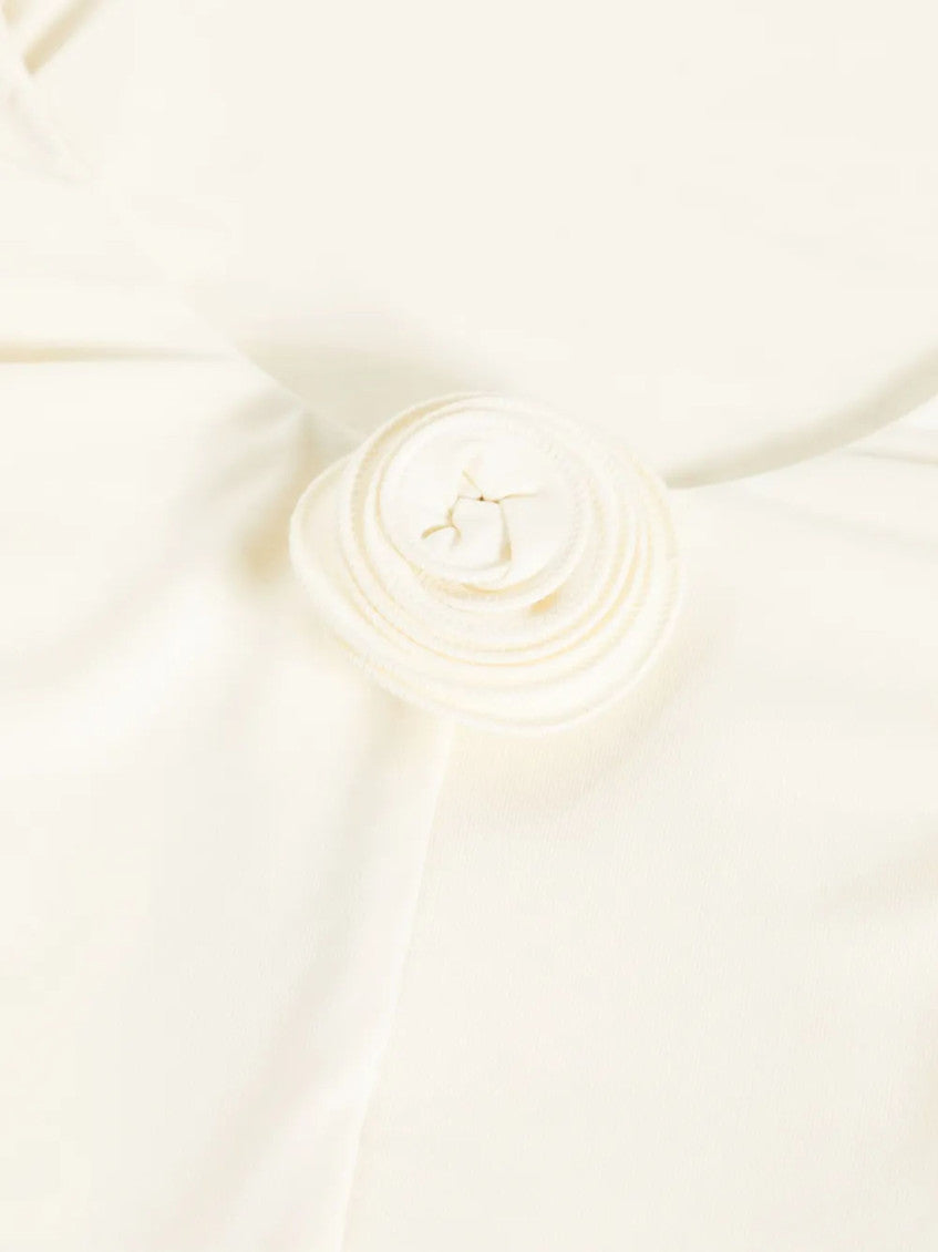 Ivory Solid Swimwear 3