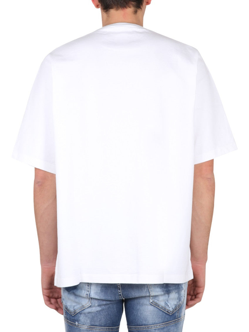 White Crew Neck T-Shirt 3