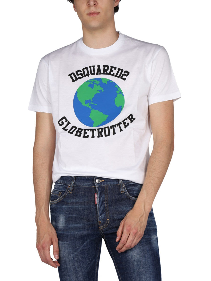 White Crew Neck T-Shirt 4