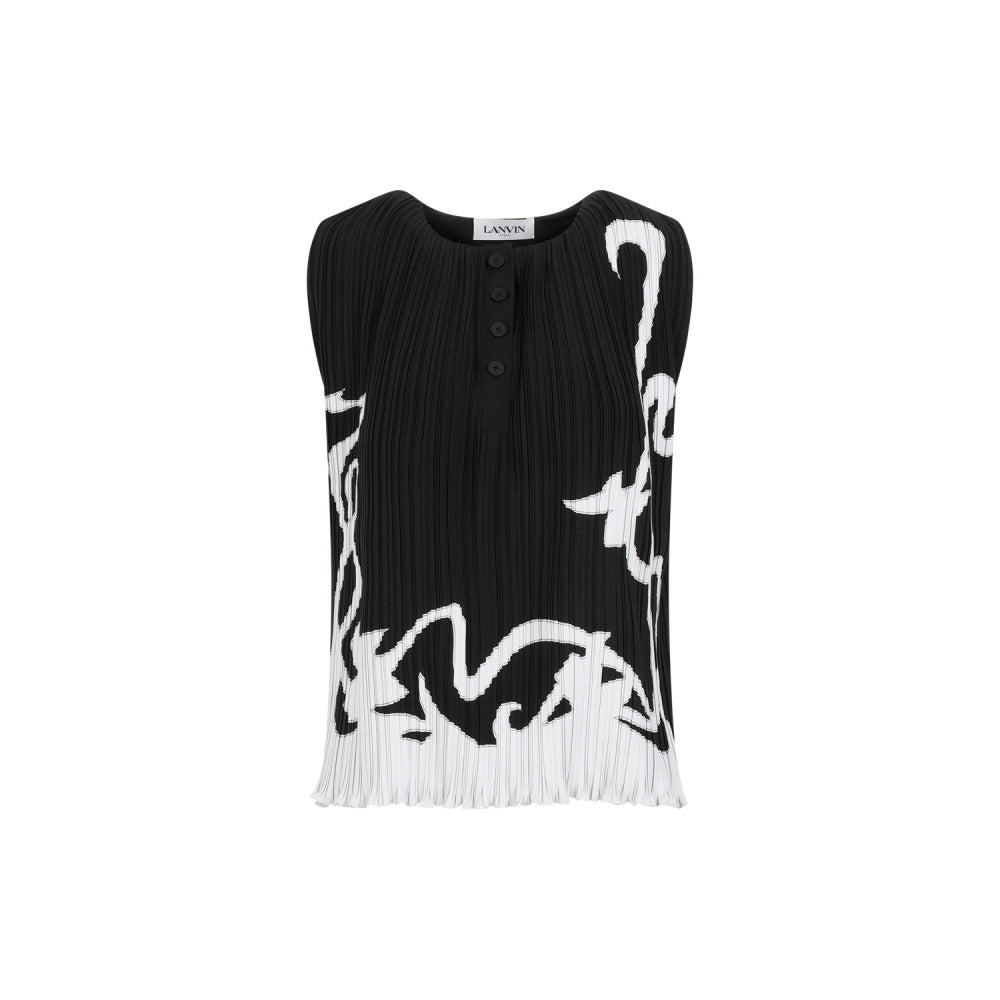 Black Pleated Top 1