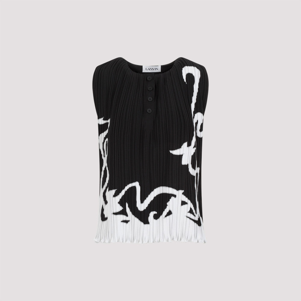 Black Pleated Top 2