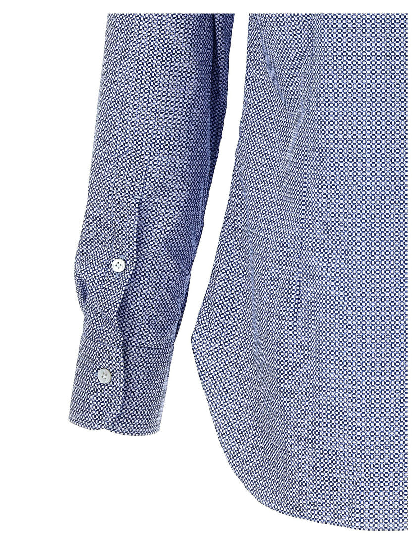 Light Blue Patterned  Shirt 4