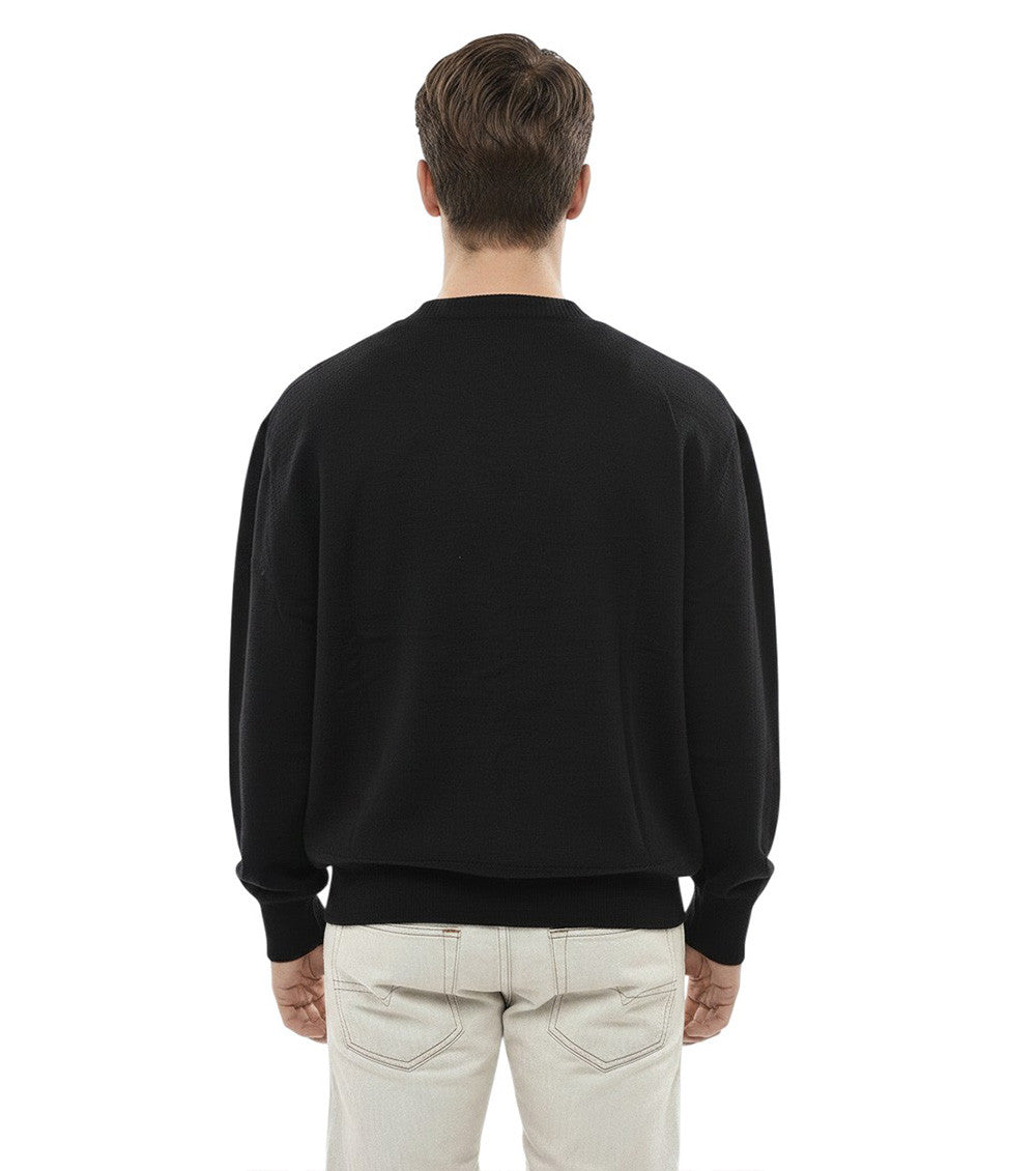 Black V Neck Cardigan 2