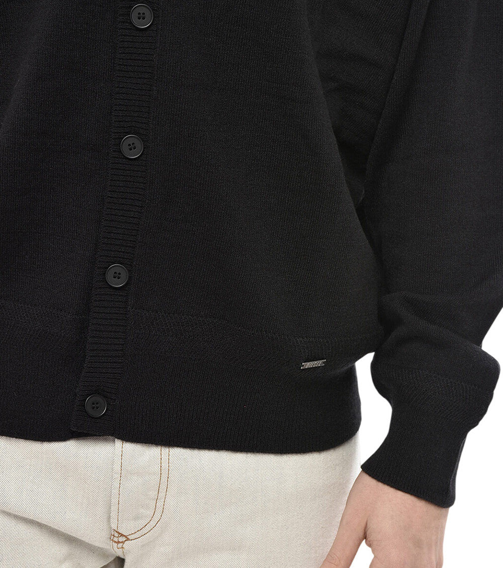 Black V Neck Cardigan 3
