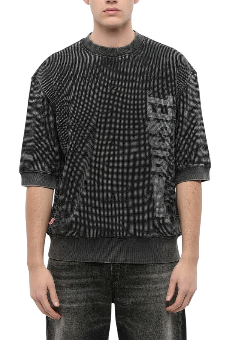 Grey Short Sleeves Sweater 1
