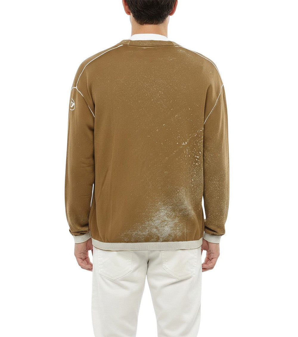 Brown V Neck Cardigan 2