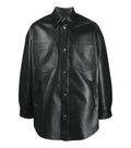 Black Solid Overshirt 1